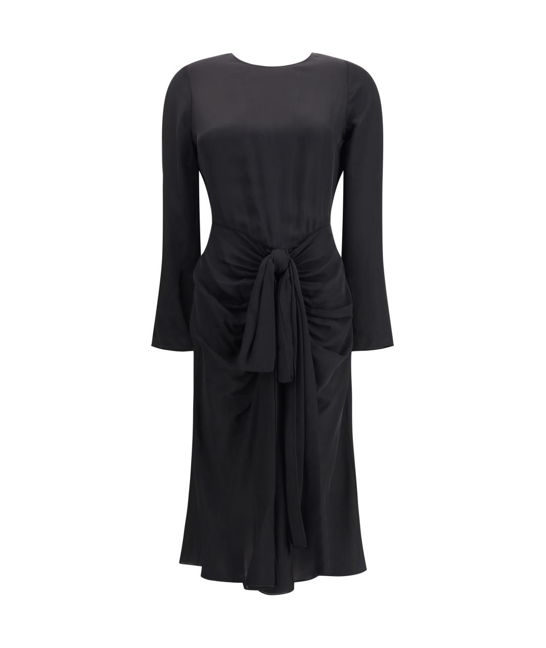 ALAIA Черное вискозное повседневное платье, фото 1