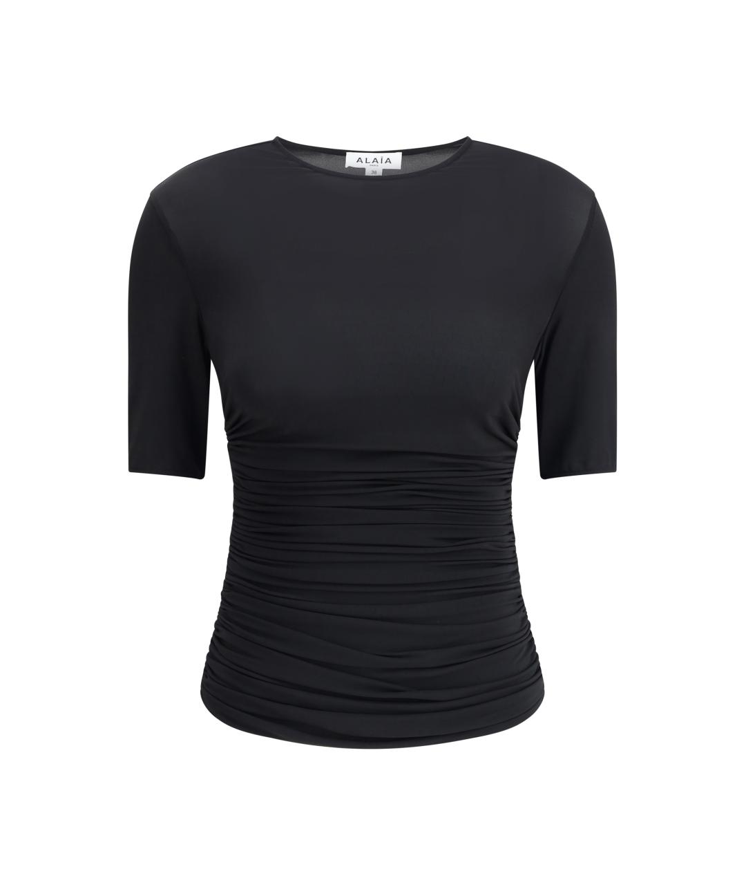 ALAIA Черная вискозная футболка, фото 1