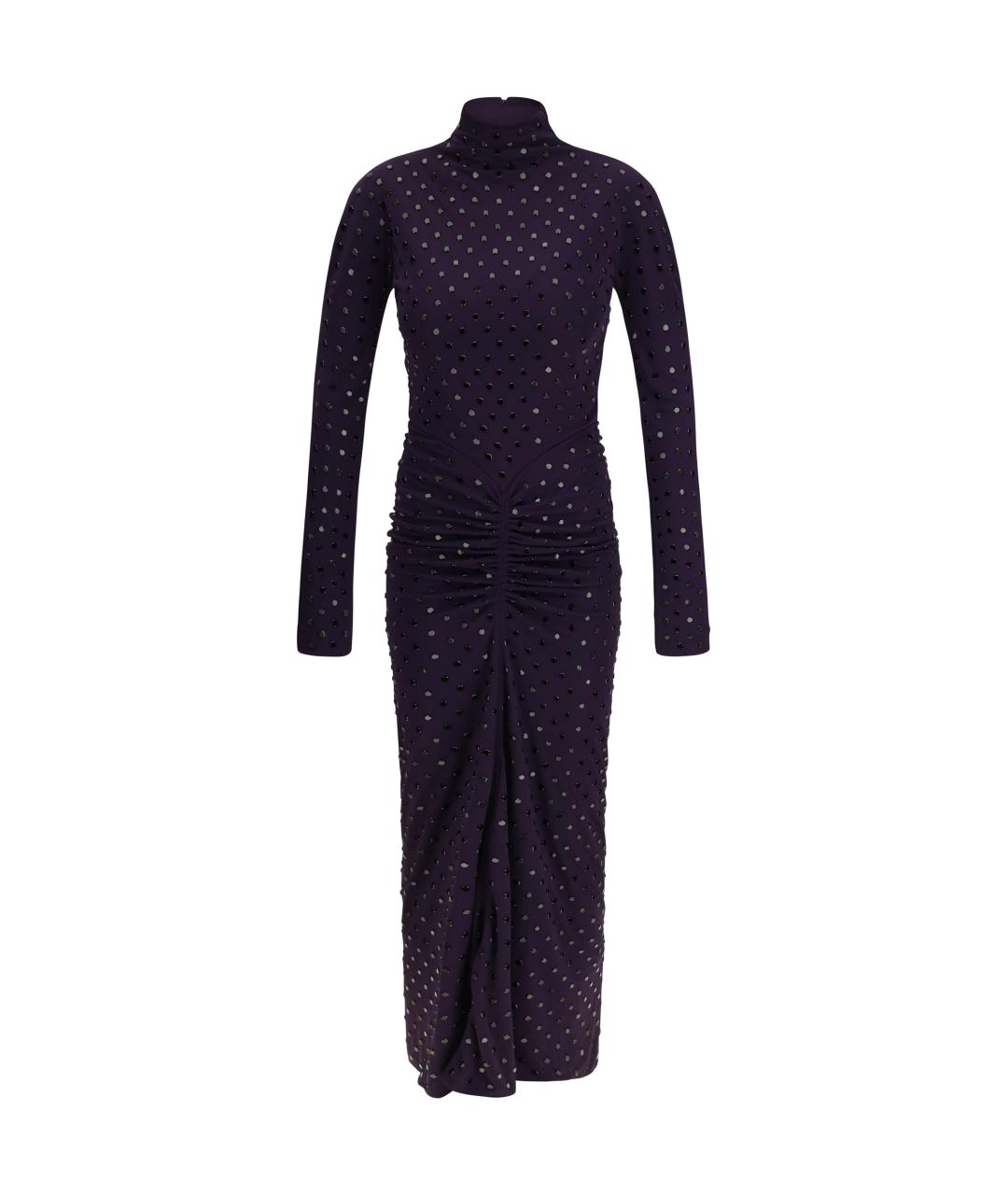 ALAIA Темно-синее вискозное вечернее платье, фото 1