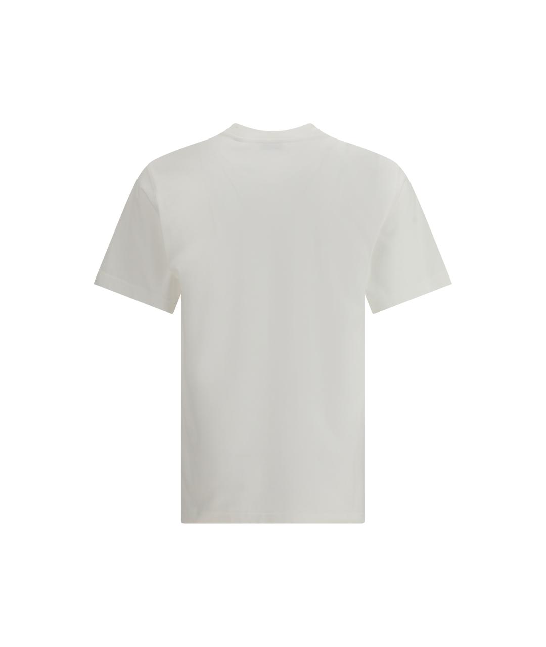 BURBERRY Белая хлопковая футболка, фото 2