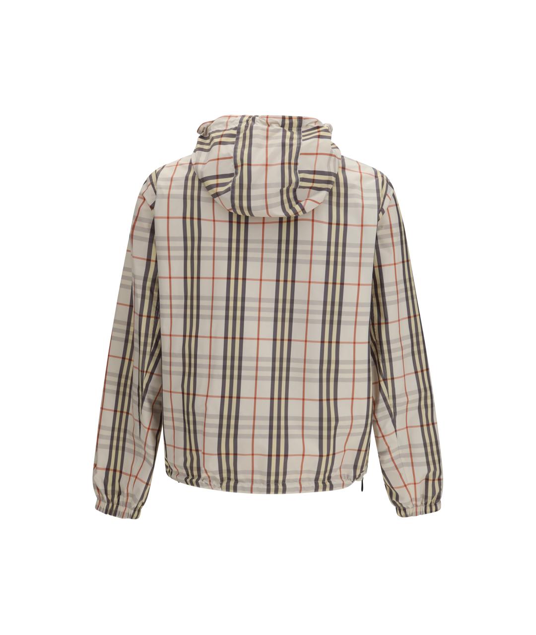 BURBERRY Бежевая полиэстеровая куртка, фото 4