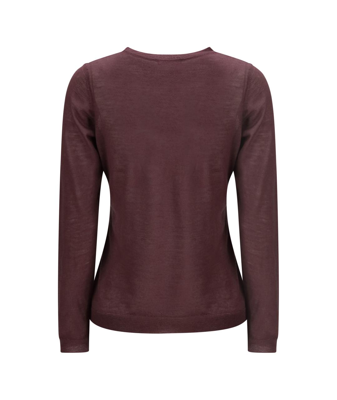 MIRROR IN THE SKY Бордовый кашемировый джемпер / свитер, фото 2