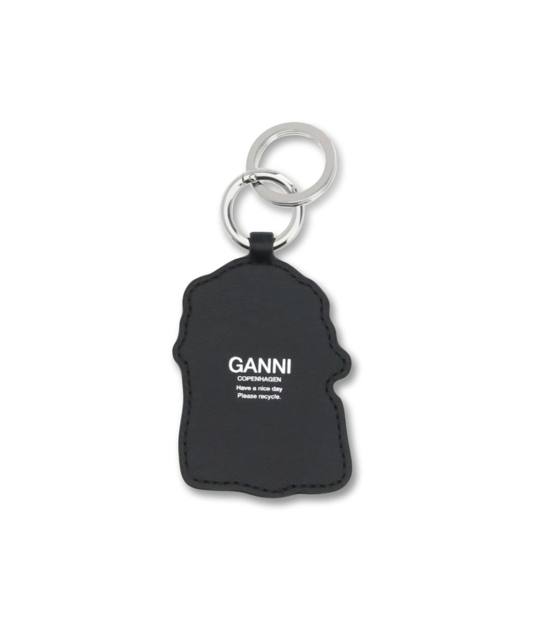 GANNI Черный брелок, фото 2