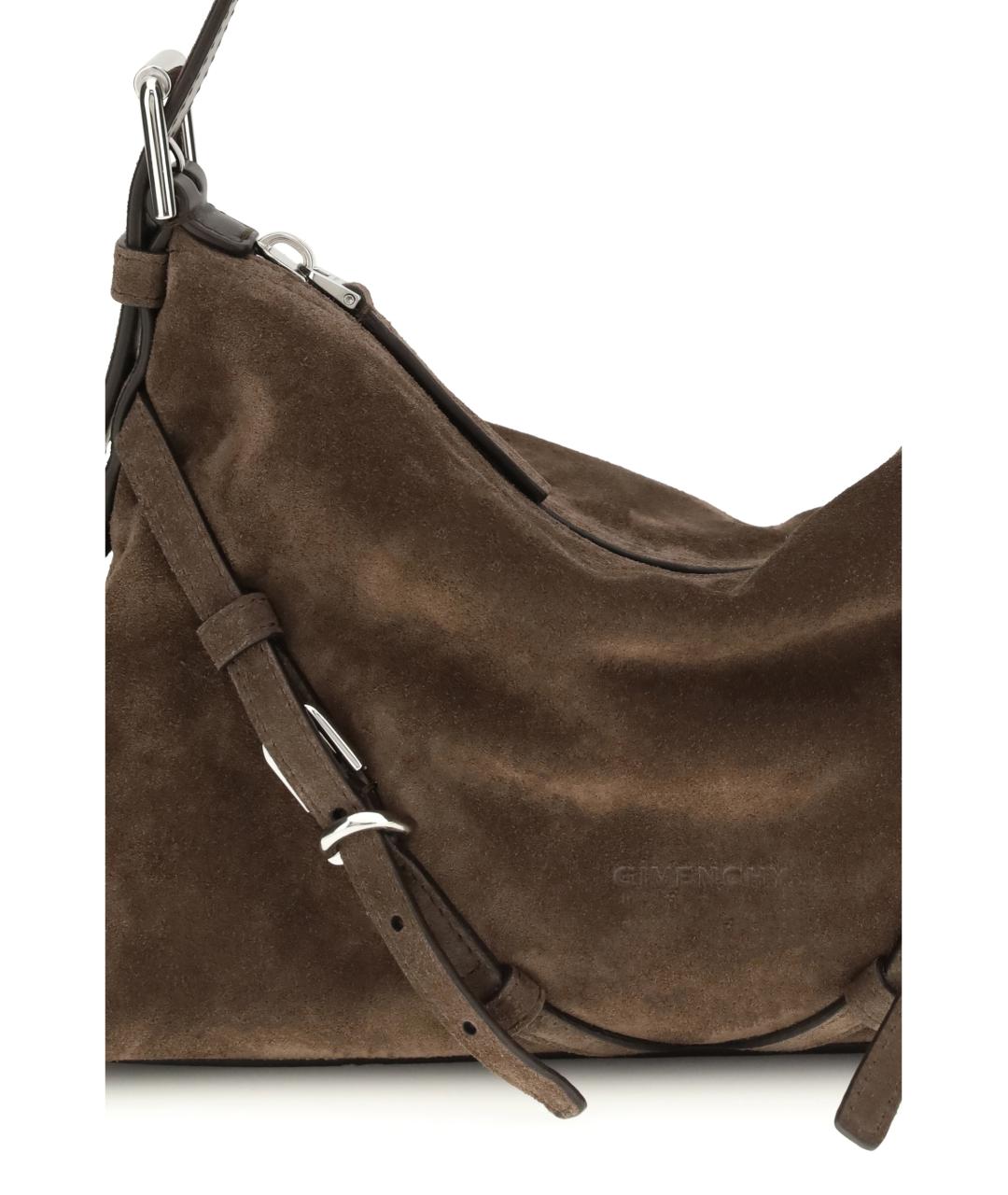 GIVENCHY Коричневая замшевая сумка через плечо, фото 4