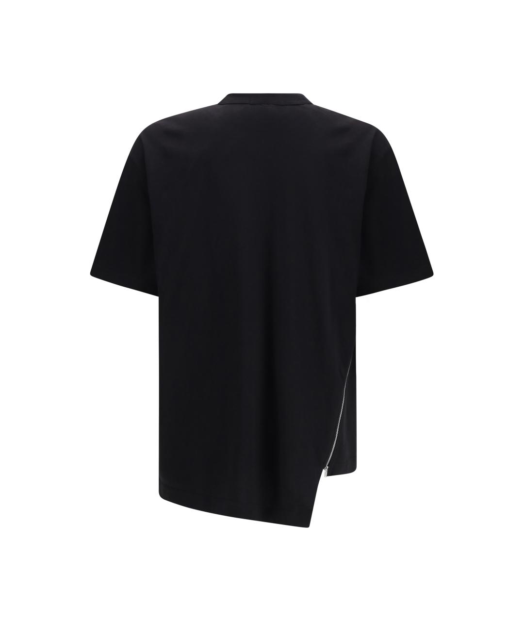 COMME DES GARÇONS SHIRT Черная хлопковая футболка, фото 2