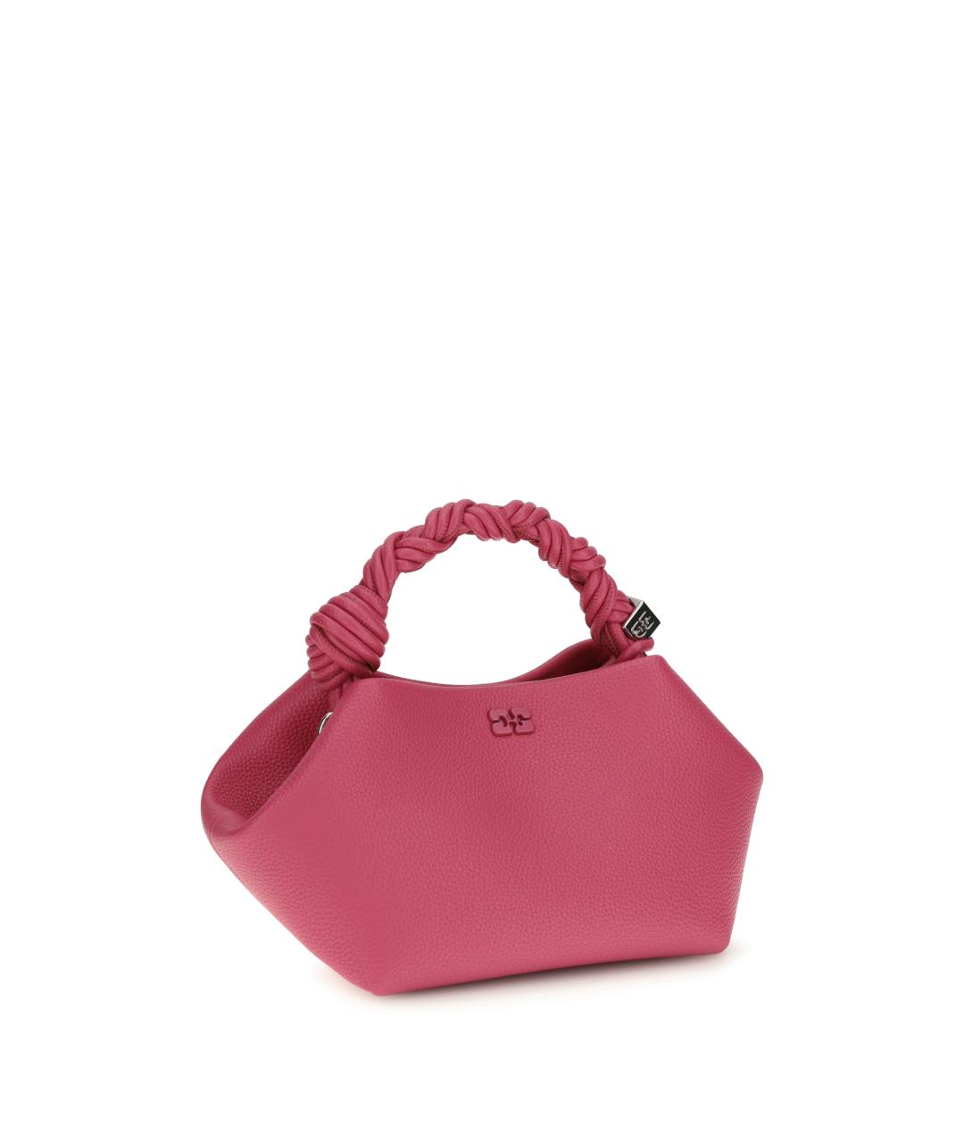 GANNI Фуксия сумка с короткими ручками из искусственной кожи, фото 2