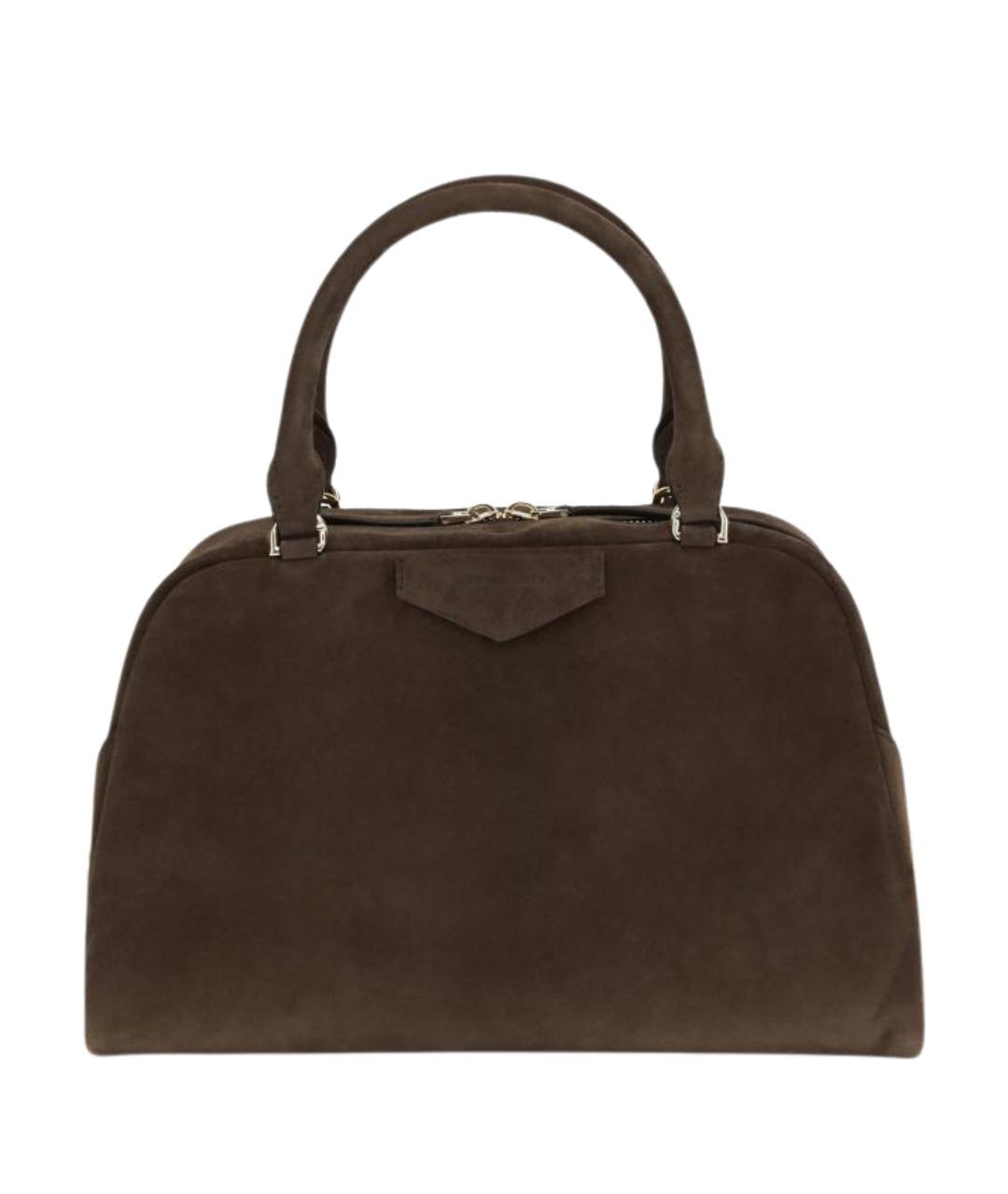 GIVENCHY Коричневая замшевая сумка с короткими ручками, фото 1