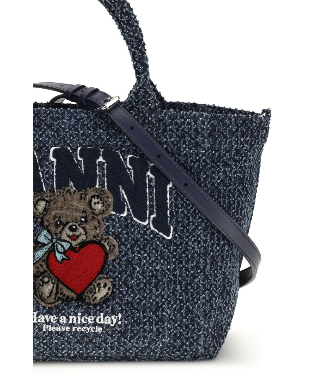 GANNI Мульти хлопковая сумка тоут, фото 4