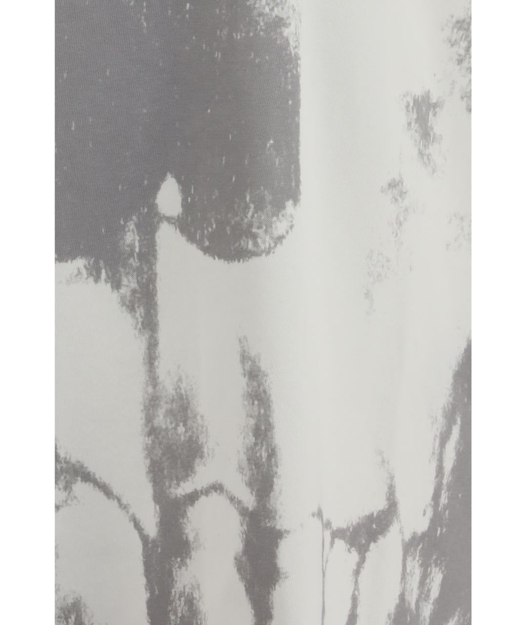 ALEXANDER MCQUEEN Белая хлопковая футболка, фото 3