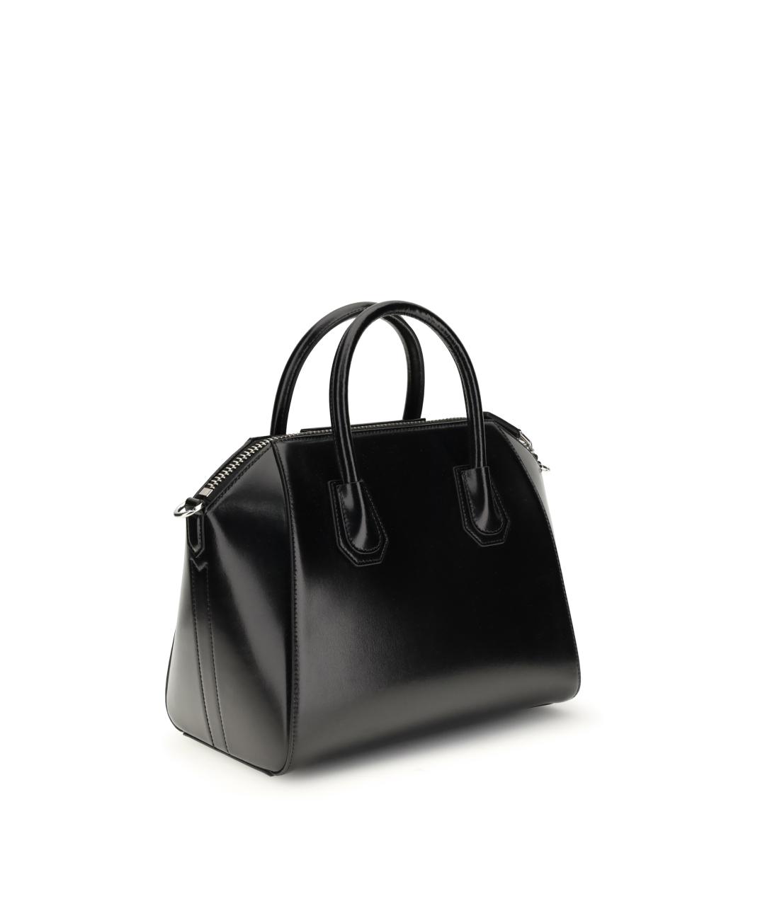 GIVENCHY Черная кожаная сумка с короткими ручками, фото 3