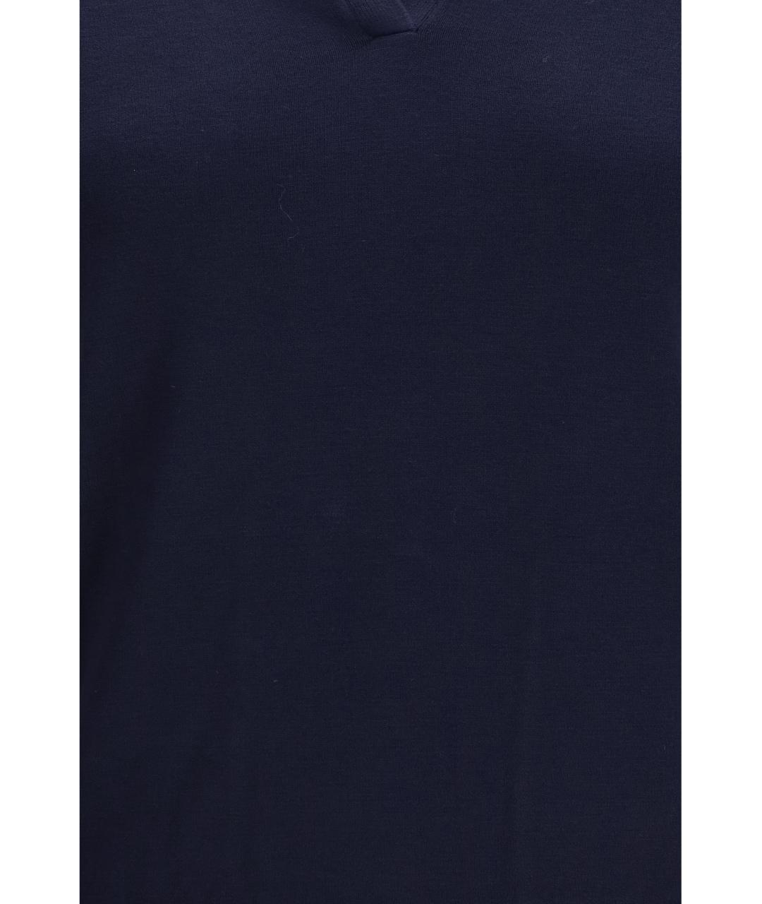 WEEKEND MAX MARA Темно-синий вискозный джемпер / свитер, фото 3