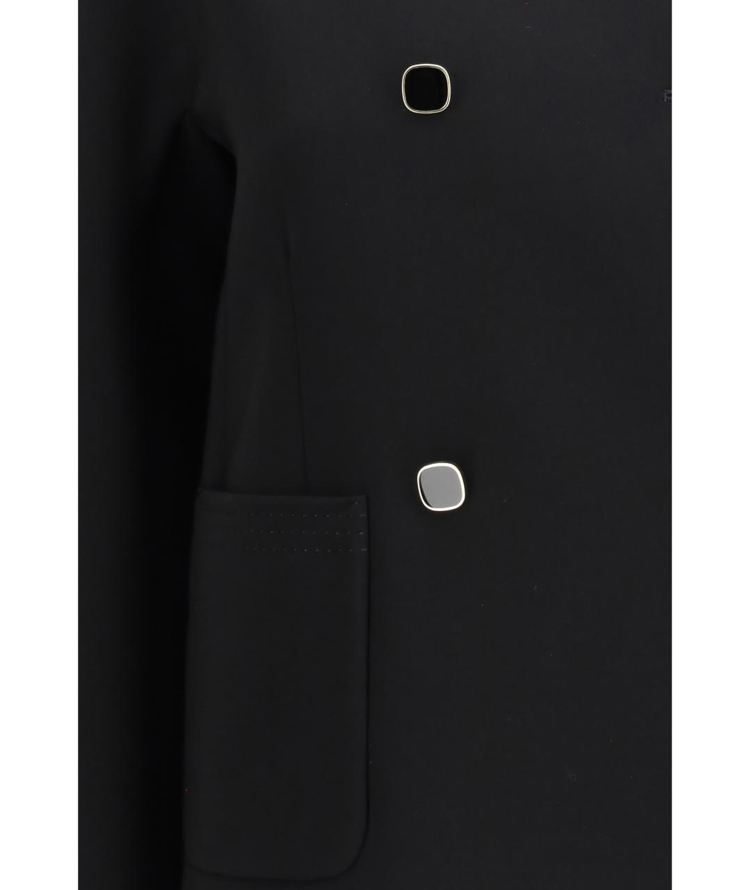 MAX MARA STUDIO Черный ацетатный жакет/пиджак, фото 3