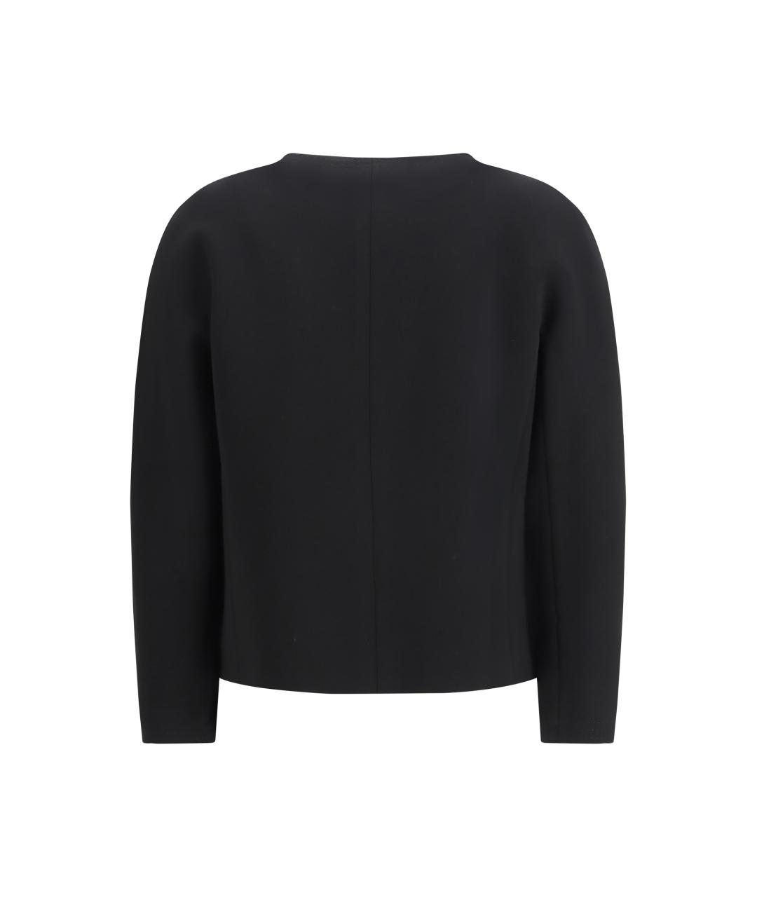 MAX MARA STUDIO Черный ацетатный жакет/пиджак, фото 2