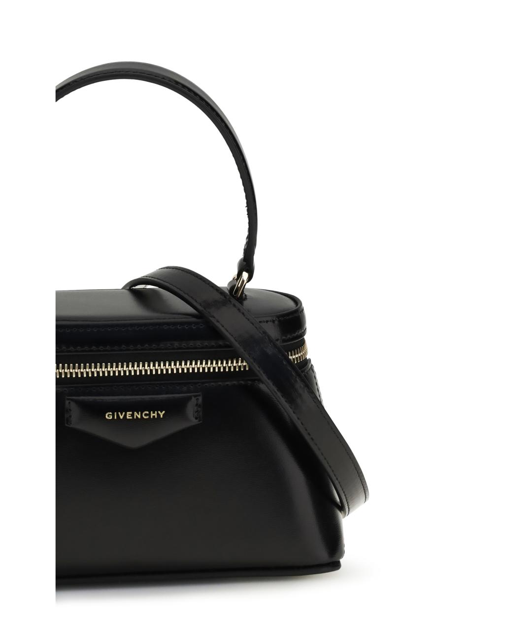 GIVENCHY Черная кожаная сумка с короткими ручками, фото 4