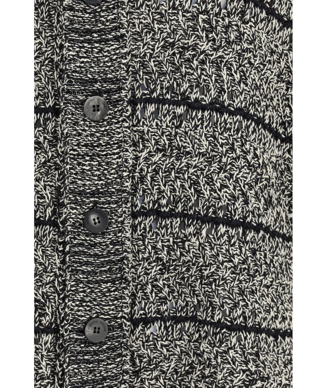 ROBERTO COLLINA Серая хлопковая кэжуал рубашка, фото 3