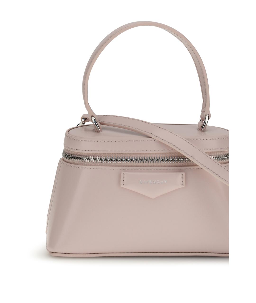 GIVENCHY Розовая кожаная сумка с короткими ручками, фото 4