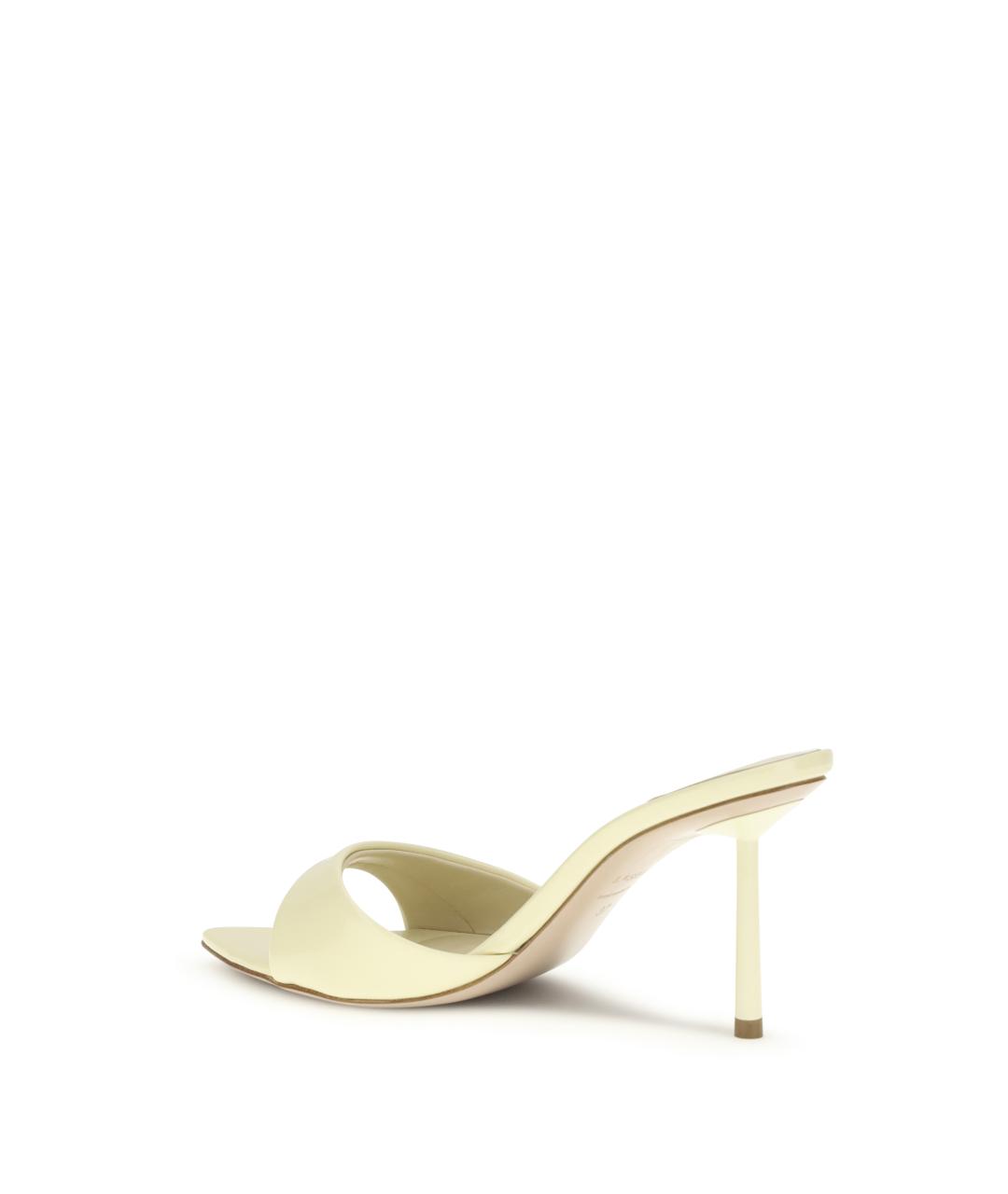 LE SILLA Бежевые мюли из лакированной кожи, фото 3