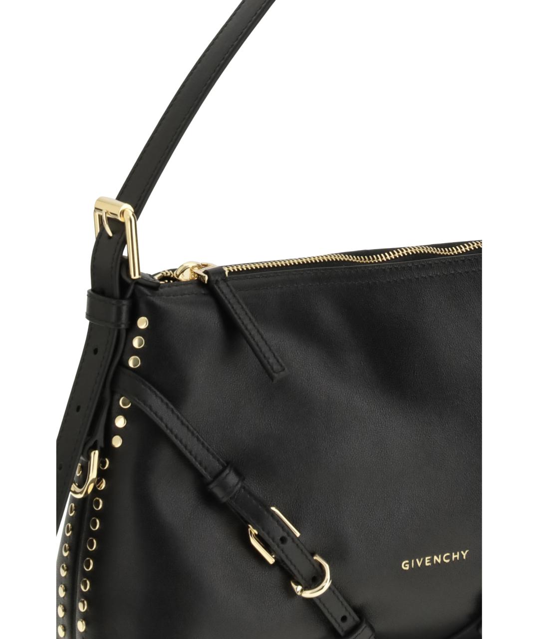 GIVENCHY Черная кожаная сумка через плечо, фото 4
