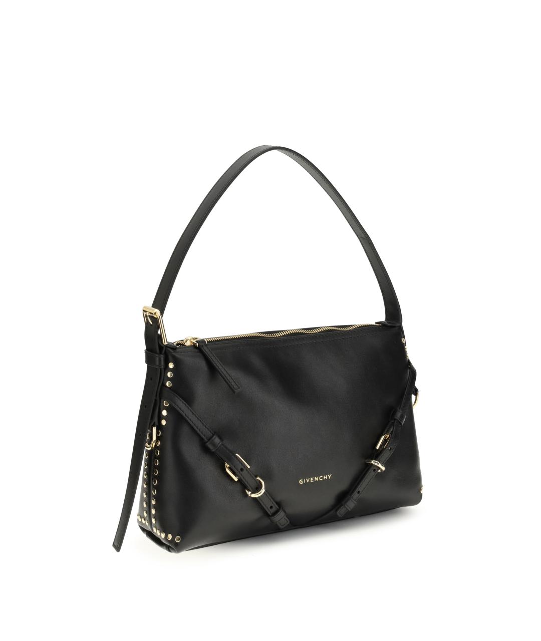 GIVENCHY Черная кожаная сумка через плечо, фото 2