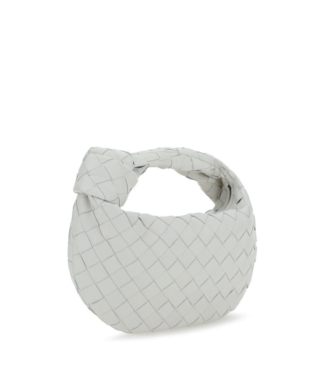 BOTTEGA VENETA Белая кожаная сумка через плечо, фото 2