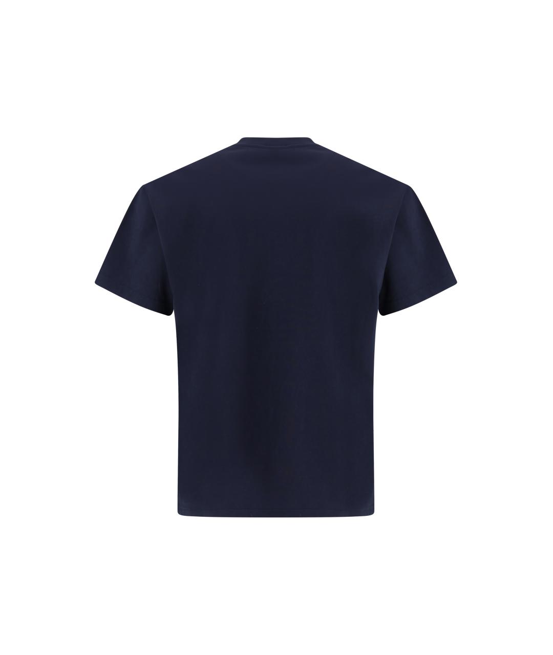 GIVENCHY Темно-синяя хлопковая футболка, фото 2