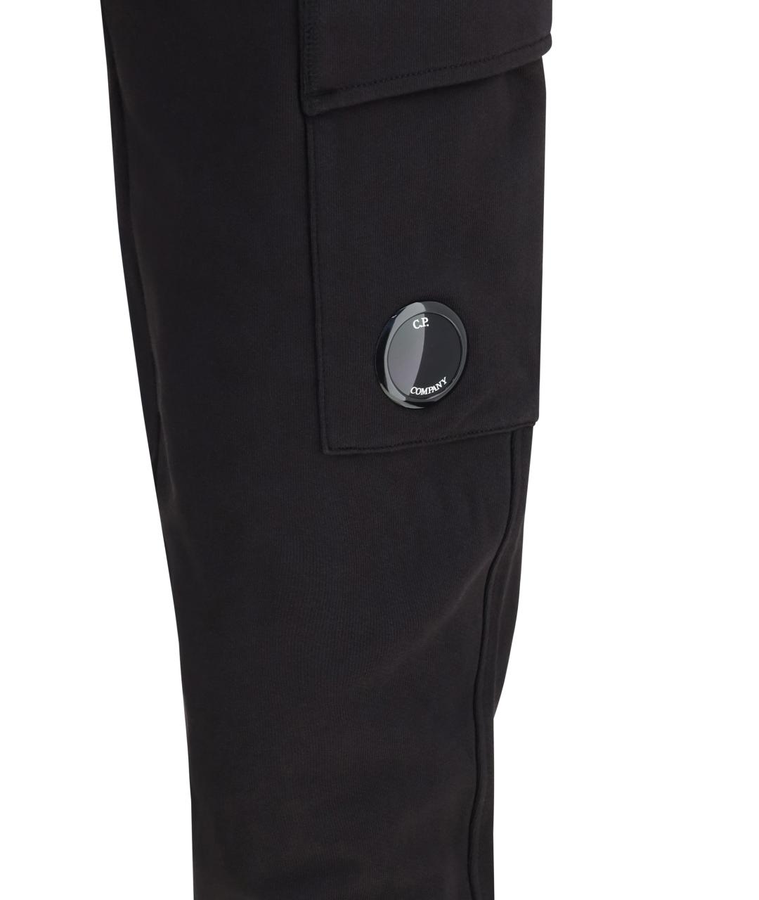 CP COMPANY Черные хлопковые повседневные брюки, фото 3