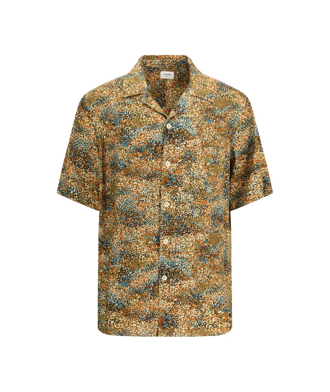 SAINT LAURENT Зеленая кэжуал рубашка, фото 1