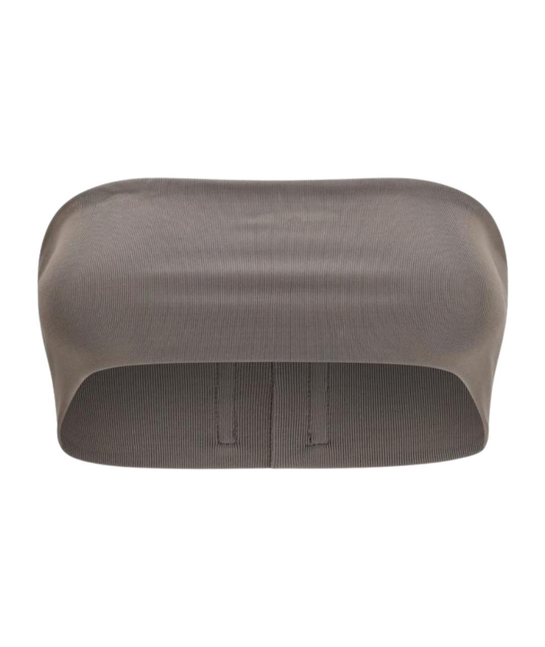 RICK OWENS Серая вискозная майка, фото 1