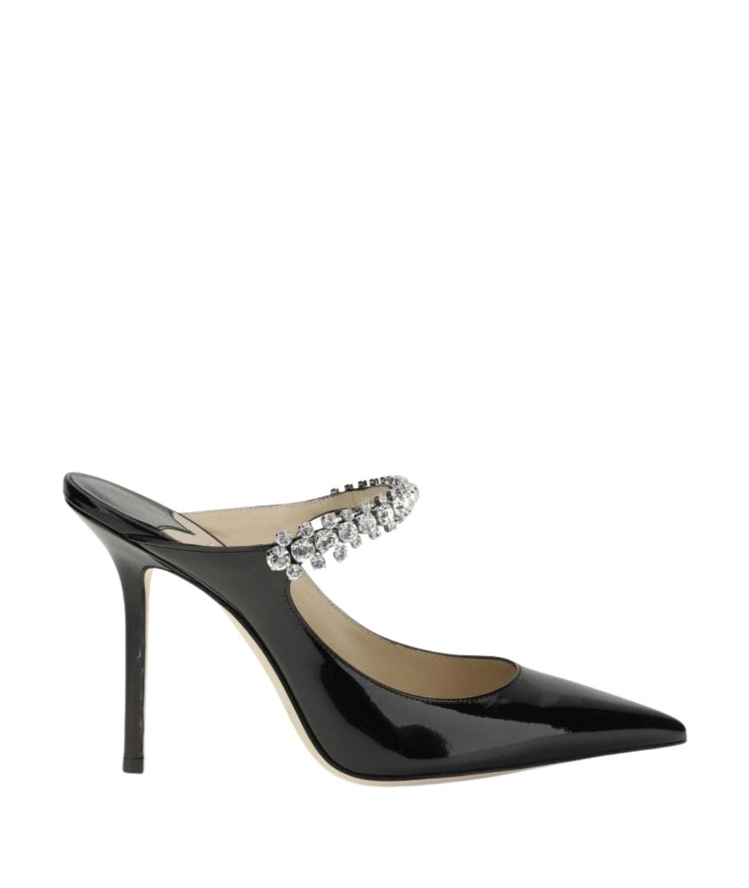 JIMMY CHOO Черные кожаные туфли, фото 1