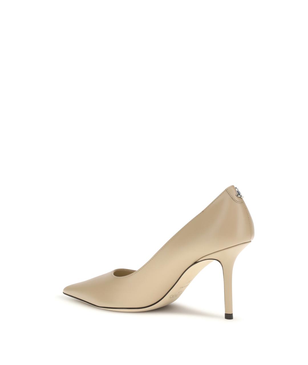 JIMMY CHOO Бежевые кожаные туфли, фото 3