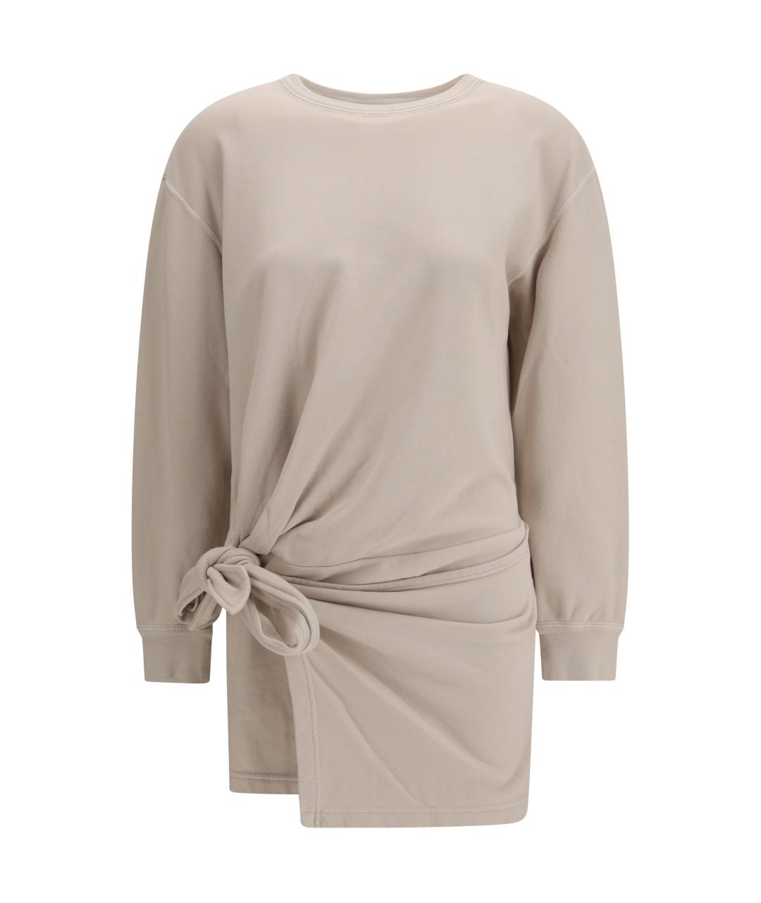 ISABEL MARANT ETOILE Бежевое хлопковое повседневное платье, фото 1