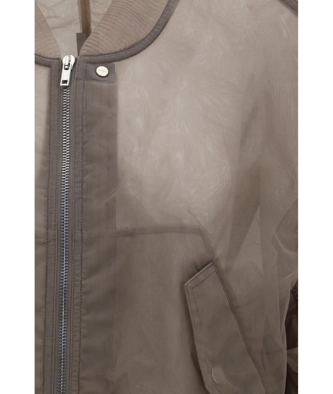 RICK OWENS Серая полиамидовая куртка, фото 3
