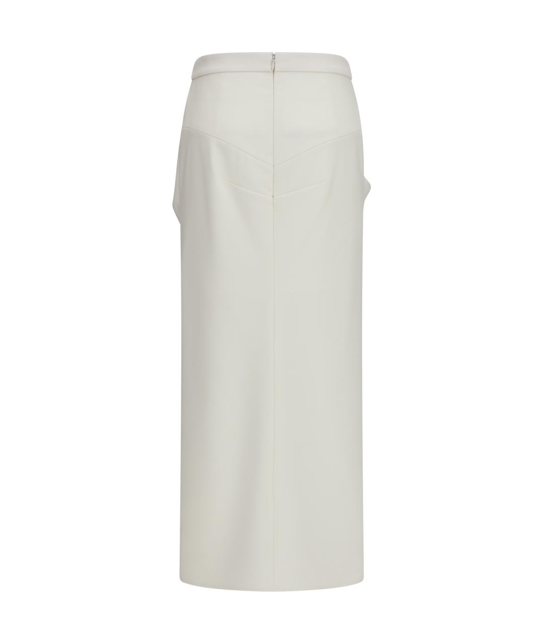 GIVENCHY Белая шерстяная юбка миди, фото 2