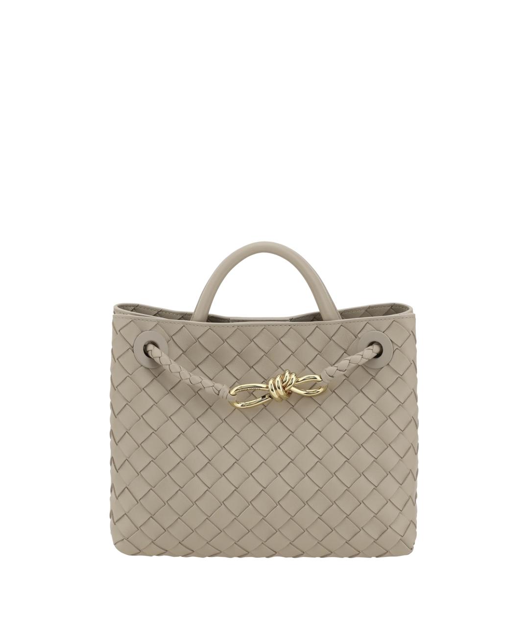 BOTTEGA VENETA Бежевая кожаная сумка тоут, фото 1