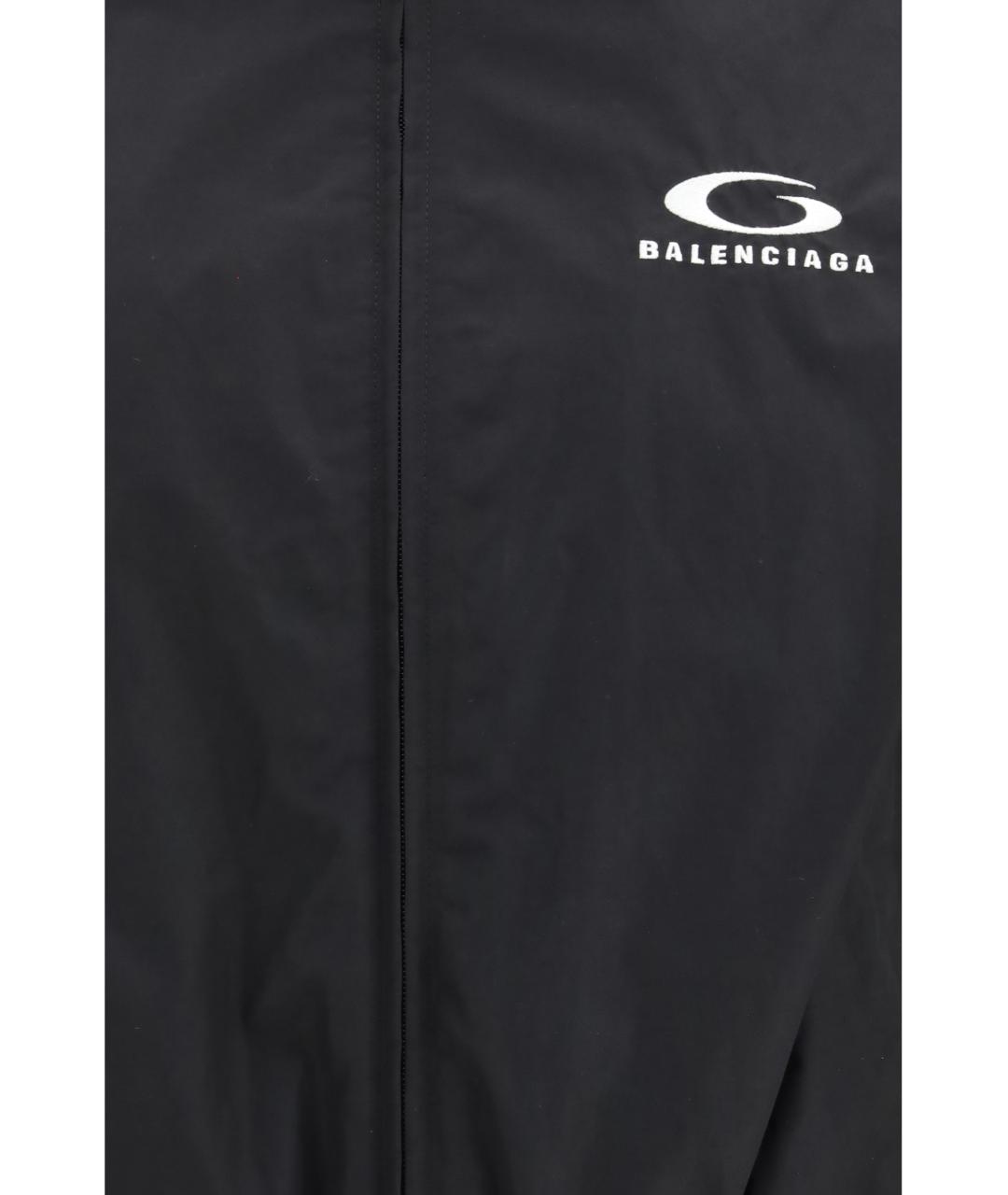 BALENCIAGA Черная хлопковая куртка, фото 3