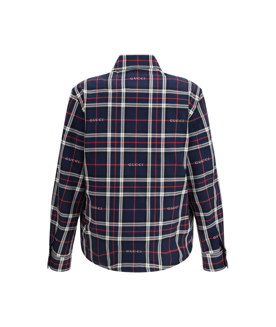 GUCCI Синяя хлопковая куртка, фото 2