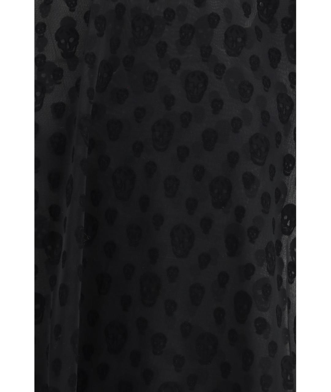 ALEXANDER MCQUEEN Черная полиамидовая футболка, фото 3