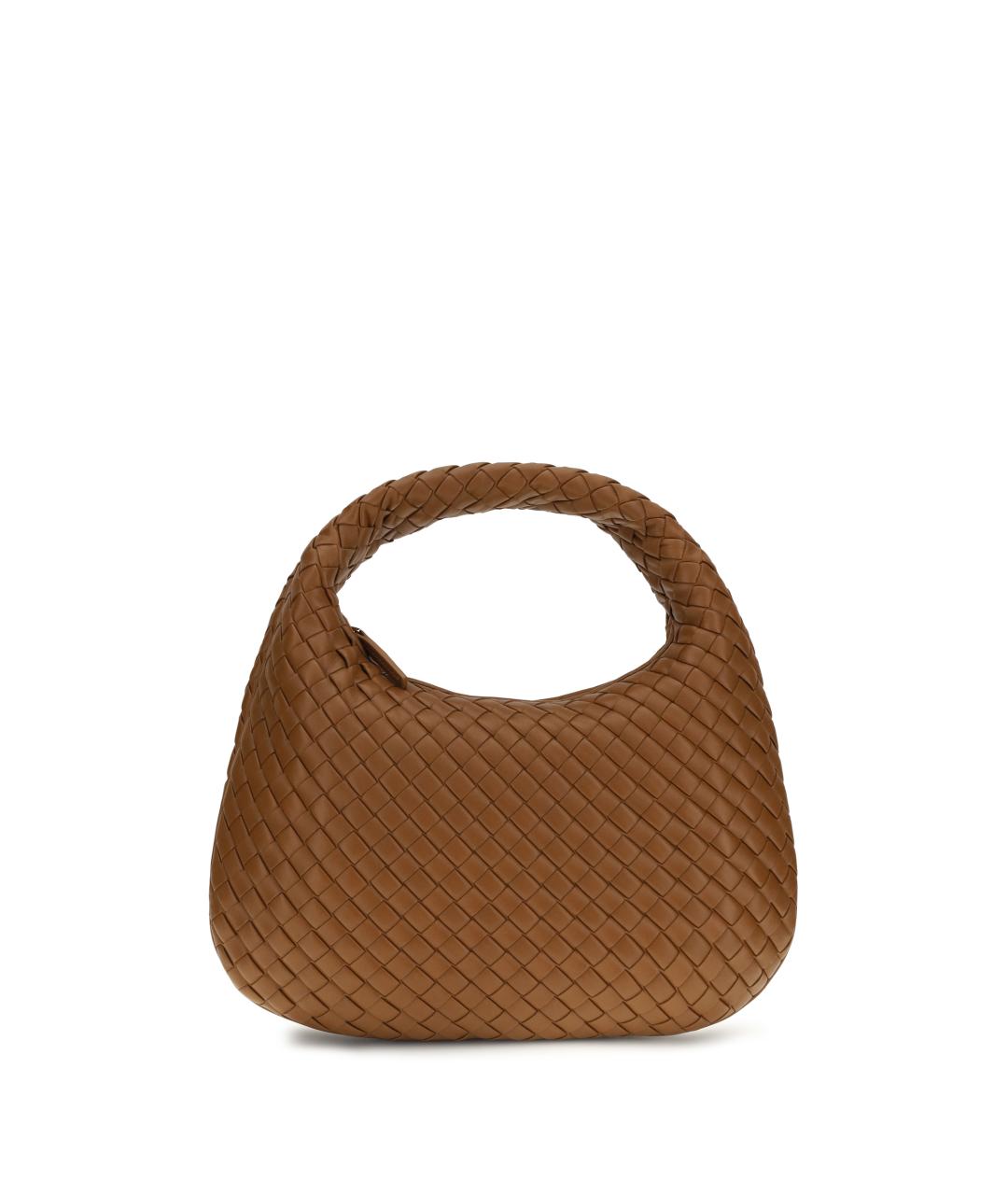 BOTTEGA VENETA Коричневая кожаная сумка через плечо, фото 1