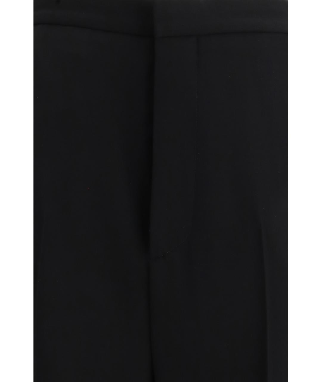 BALENCIAGA Черные хлопковые брюки широкие, фото 3