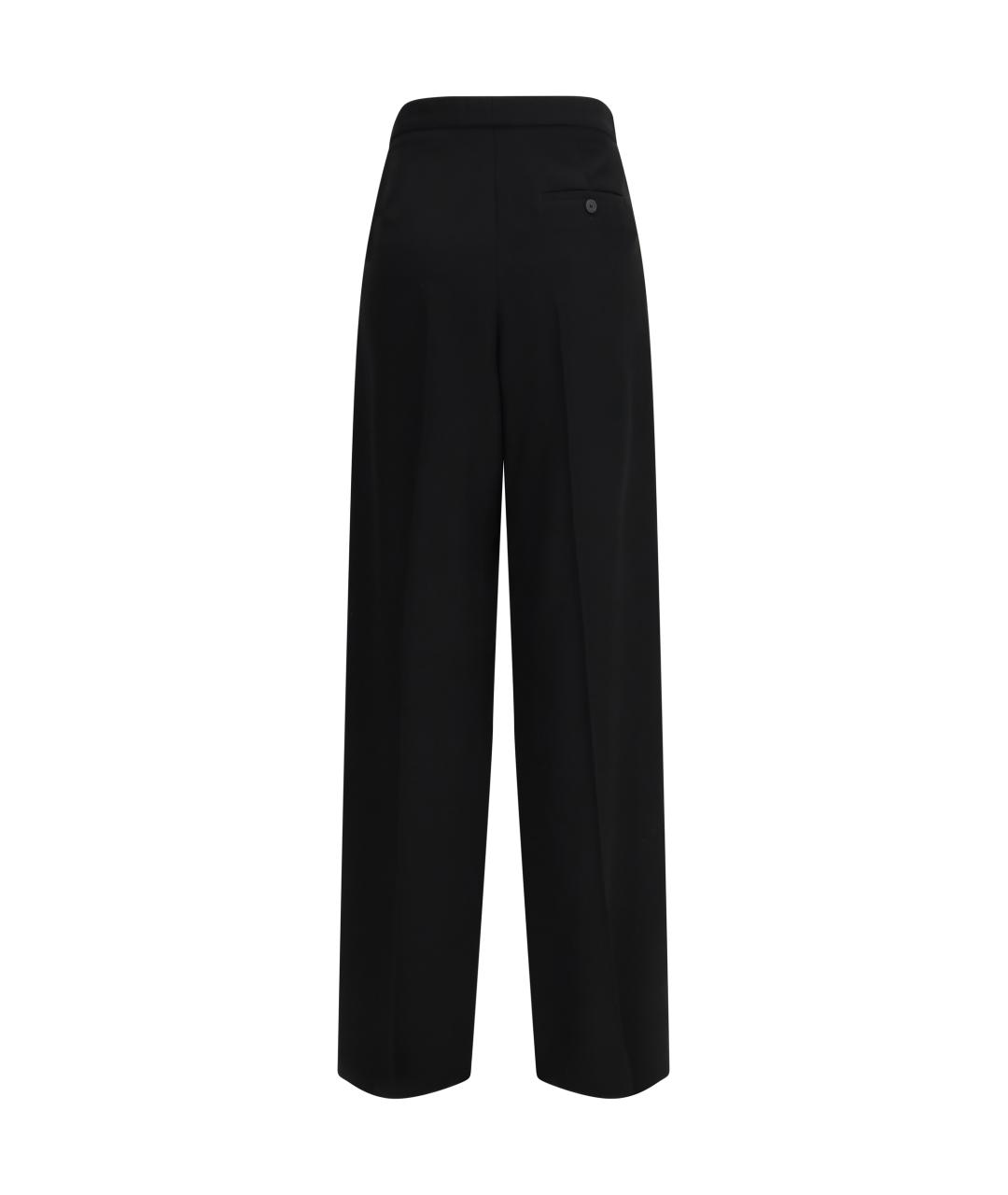 BALENCIAGA Черные хлопковые брюки широкие, фото 2