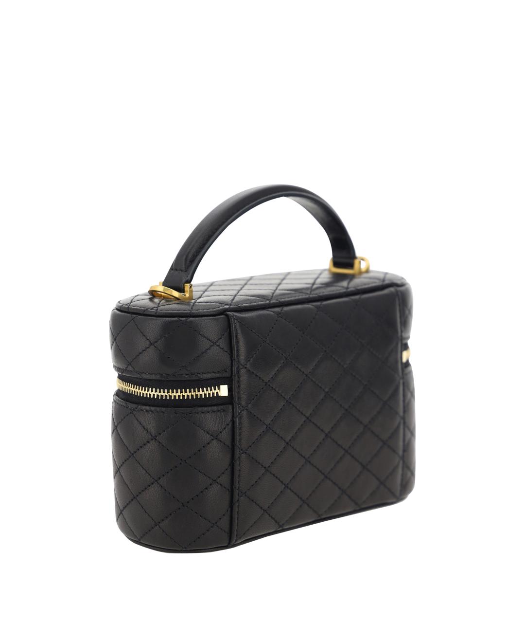 SAINT LAURENT Черная кожаная сумка через плечо, фото 3