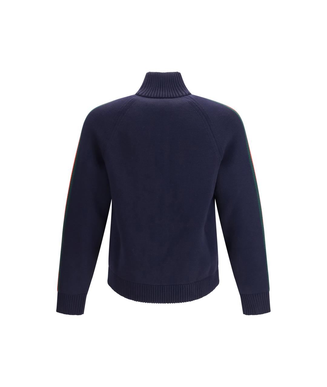 GUCCI Темно-синий шерстяной кардиган, фото 2