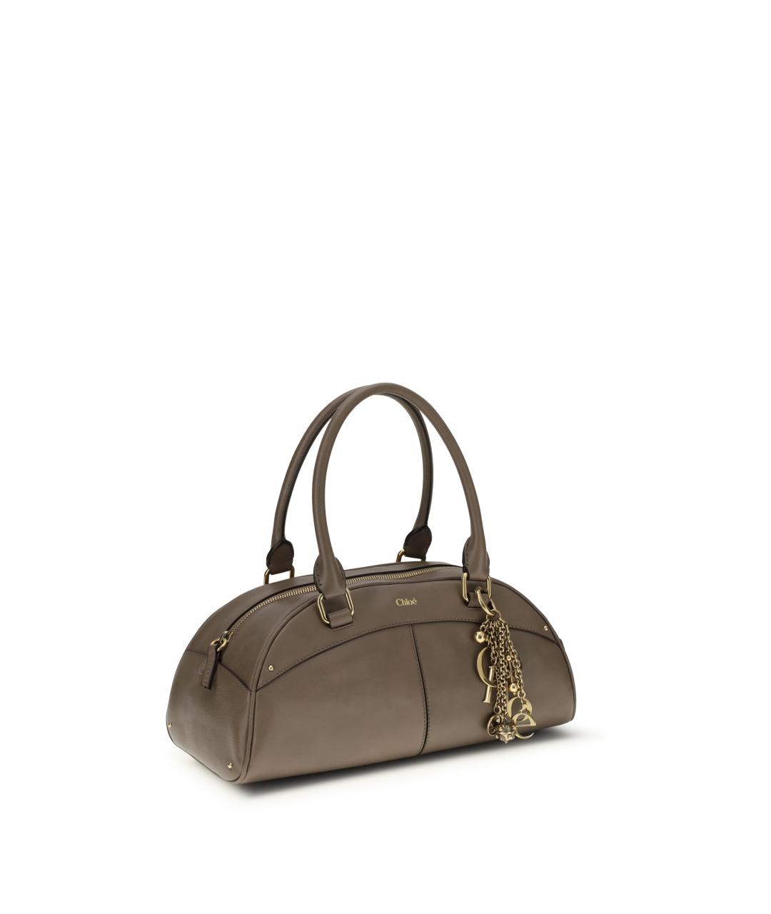 CHLOE Бежевая кожаная сумка тоут, фото 2