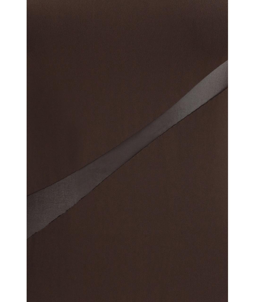 WOLFORD Коричневое полиамидовое боди, фото 3