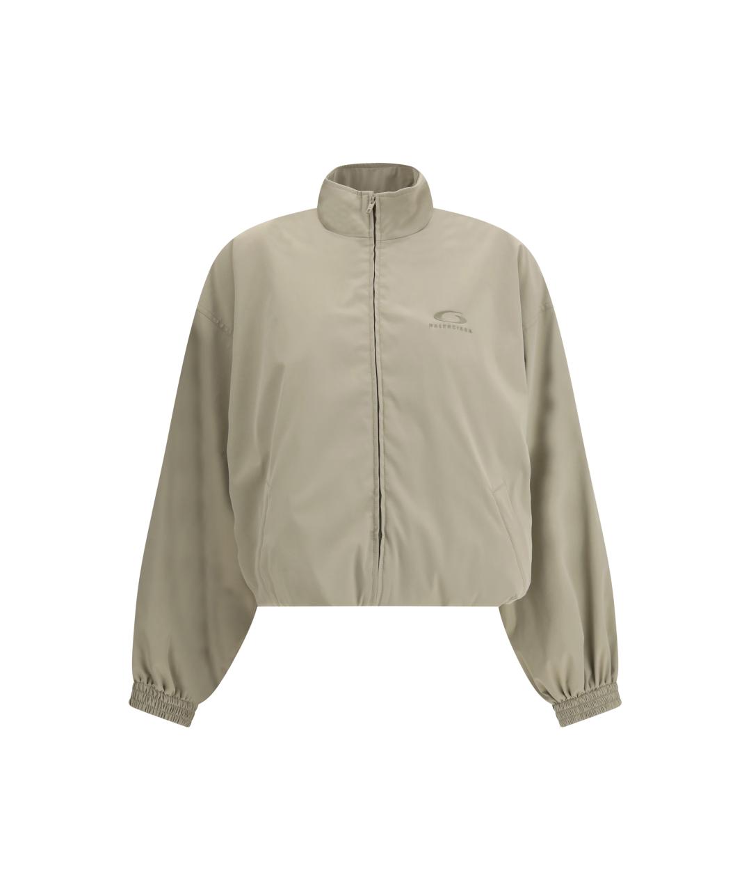 BALENCIAGA Бежевая полиэстеровая куртка, фото 1