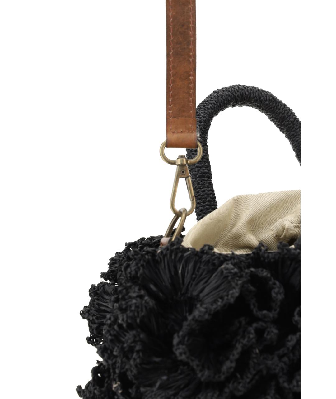 IBELIV Черная пелетеная сумка через плечо, фото 4