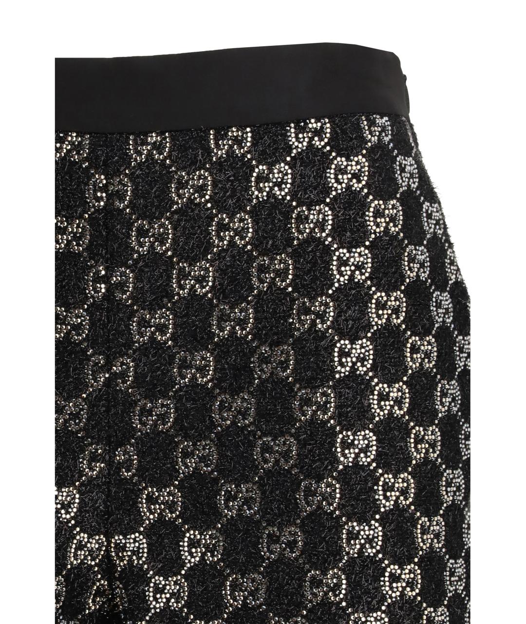 GUCCI Черные вискозные шорты, фото 3