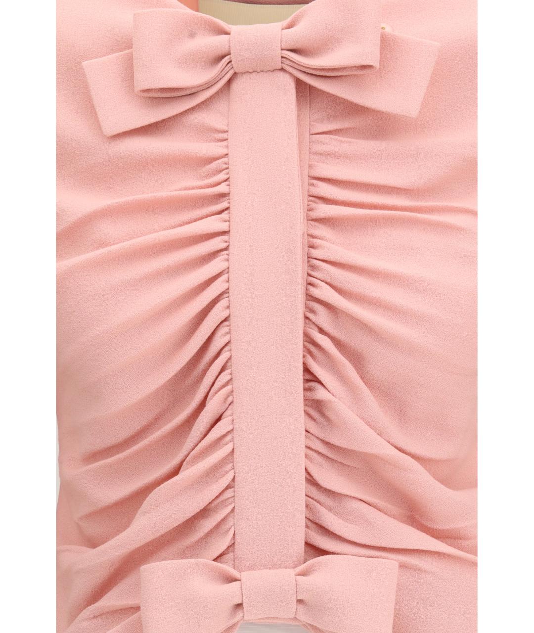 VALENTINO Розовый шерстяной жакет/пиджак, фото 3