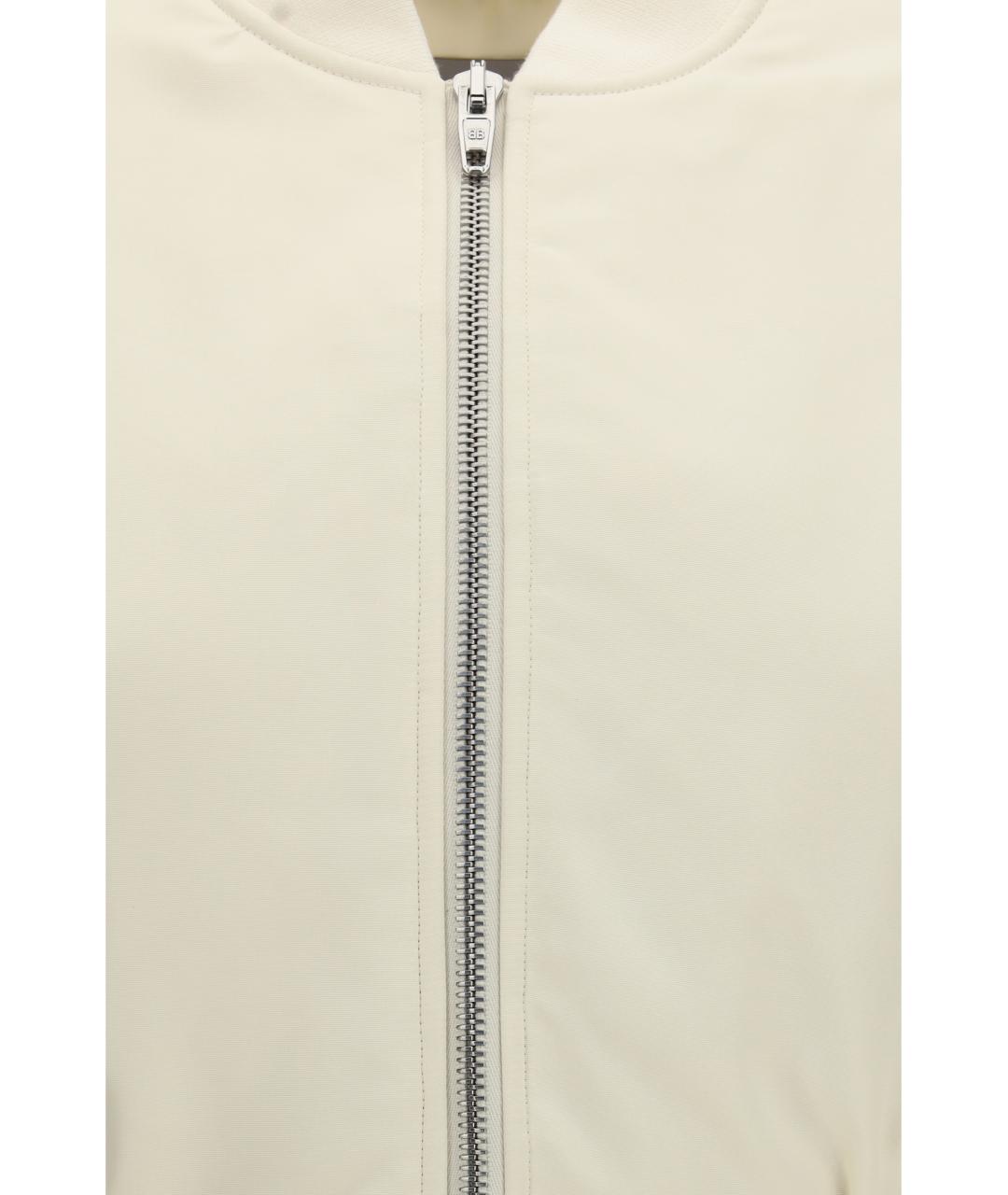BALENCIAGA Белая полиэстеровая куртка, фото 3