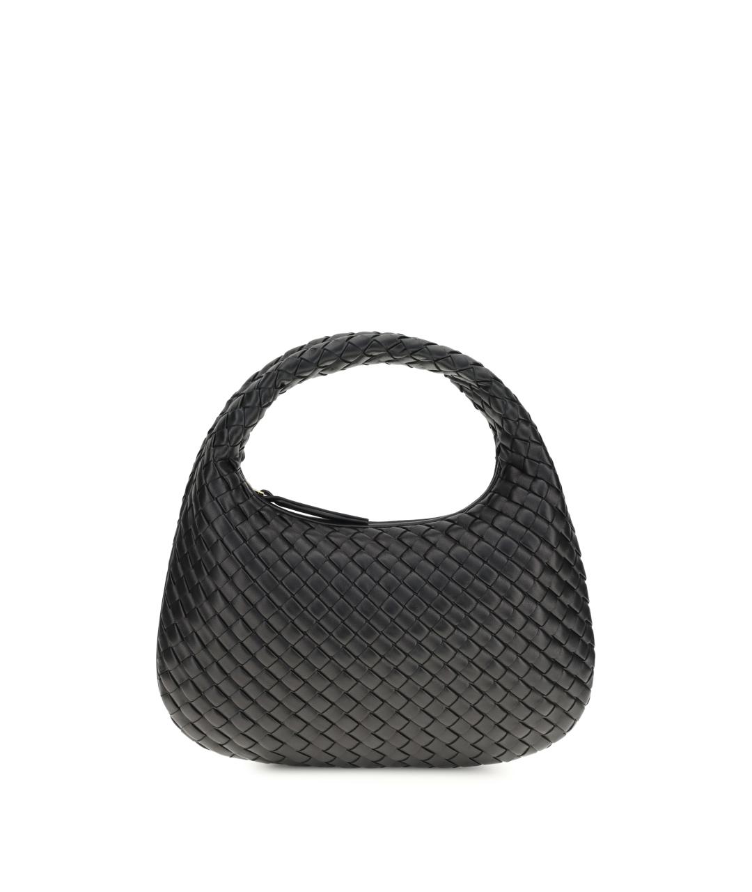 BOTTEGA VENETA Черная кожаная сумка через плечо, фото 1